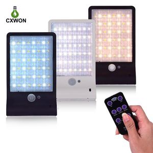 48 LED Solar Lamps Outdoor Super Bright Motion Sensor Lights Wireless Waterproof Security Light with Remote Control 3 Modes for Garden