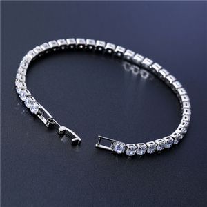 Cubic Zirconia Tennis Armband Bangles För Kvinnor Ny Mode Lady Smycken Pulseras Mujer Tillbehör Jul