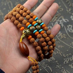 Venda imperdível Natural Bodhi Mala 108 Contas Pulseira 7-8mm Diâmetro da Conta Budista Oração Meditação Buda Pulseiras para Mulheres Homens Jóias