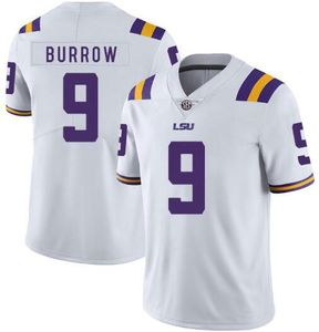 9 Joe Burrow NCAA LSU Tigers Burreaux College 2020 Peach Bowl 7 Grant Delpit Kristian Fulton Chase Beckham Jr. Men Youth Football Jerseys