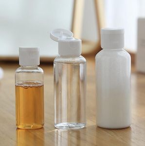 30ml Empty Container Bottle Dispenser Shampoo Lotion Squeeze Jar Plastic Clear Makeup Travel Refillable Bottle KKA7765