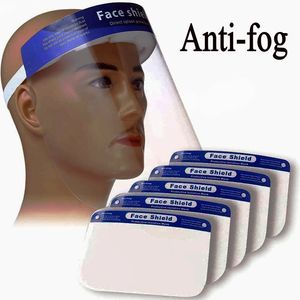 In Stock !! Face Shield Mask Anti-fog Isolation Full Protective Masks With Elastic Band Sponge Headband HD Transparent PET Anti Splash Dust