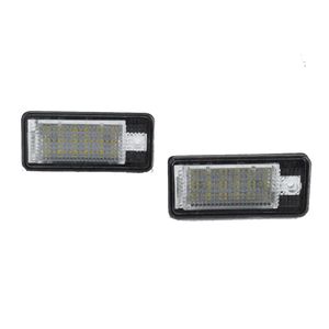 2PCS LED LED LED Lampa rejestracyjna Lampa światła Białe światło dla Audi A3 S3 8P A4 B6 B7 A5 A6 4F Q7 A8 S8 C6 CABRILET