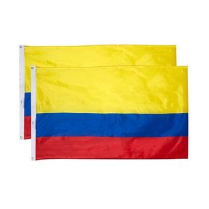 Colombia Flag x90cm x5ft Printing D Polyester Club Team Sports Indoor Outdoor With Brass Grommets