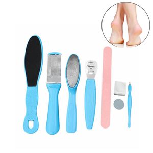 8 pçs / set Prego Manicure Ferramentas Pé Cuidados de Saúde Esfoliante Faca Ferramenta de Unha Tornozelo Pedicure HHA506