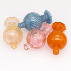 Raucherzubehör Farbige Bubble Carb-Kappe für Thermo-Banger-Nägel Dabber-Glasbongs Dab-Ölplattformen