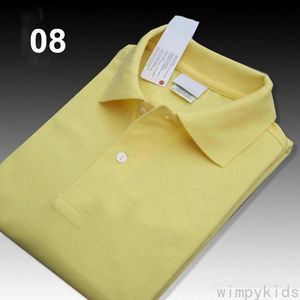 20ss Men Polo рубашка Высокое качество мужчины твердые хлопковые шорты поло летом поло Хобрут футболки мужские рубашки Polos Poloshirt WME216
