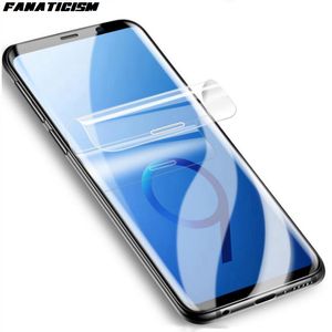 واقي شاشة عالي الجودة غلاف كامل Clear Hydrogel Film for Samsung Galaxy S22 S21 Ultra S20 Fe S10 5G S10e Lite S6 S7 S8 S9 Plus