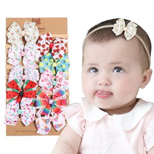 أوروبا أزياء الرضع طفل الفتيات العصابة لطيف bowknot رأس الشعر الفرقة رباطات bandanas hairbands 15094