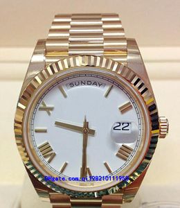 10 Stil 01 Herrenuhren 228238228239228235 Mechanische Automatik 40 mm Gelbgold 18 Karat Weißgold PRESIDENT Römisches Zifferblattwerk 2813