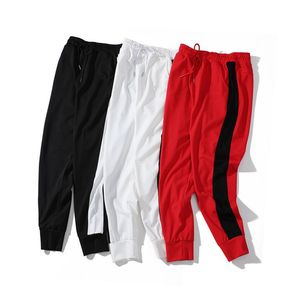 Męskie designerskie spodnie joggery kontrastowy kolorowy haft spodnie do biegania sznurkiem męskie sportowe spodnie dresowe darmowa wysyłka