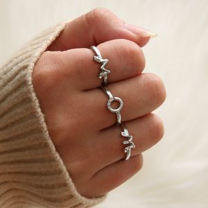 2019 neue Einstellbare Kristall Wort Brief Ringe Für Frauen Rose Gold Farbe Zirkonia Name Ring Weibliche Mode Freund Schmuck Geschenk