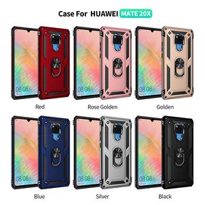 Huawei Mate 20X 30 P30 Y9ケースハイブリッドアーマー耐震性ケースシリコーンバンパーカバーLG K40 K50モトピクセル電話ケース