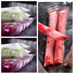 Yeni Plastik Popsicle Çanta Kalıpları Buz Kalıp Kılıfı Zip Mühürleri Ile Tek Kullanımlık Kendinden Sızdırmazlık Dondurulmuş Bar Dondurma Araçları T2I51116
