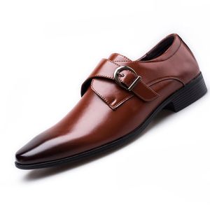 승려 신발 검은 비즈니스 신발 남성 옥스포드 가죽 남성 웨딩 드레스 신발 패션 scarpe 오모 eleganti sapato 사회 masculino의 Couro 팀 2019