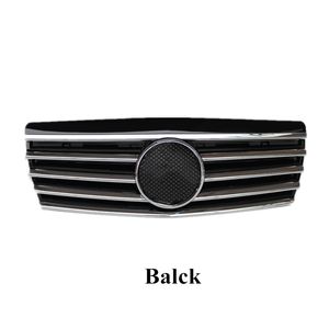1 szt. Najwyższej jakości czarny / srebrny grille auto dla ben-z S Klasa W140 ABS Front Ner Mesh Grille