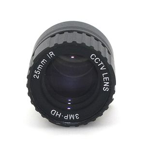 Fxied iris 25mm 3MP 1/2.7 inch 3mp lens wide angle F1.4 cs mount monofocal