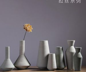 북유럽 세라믹 꽃병 꽃병 유럽의 창조적 인 거실 countertop 꽃 현대적인 미니멀리스트 가정 장식품