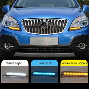 2pcs Para Buick Encore Opel Mokka 2012 2013 2014 2015 LED DRL Daytime Running luz Driving Daylight Signal lâmpada Styling