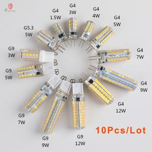 light beads 10Pcs/Lot LED G4 Bulb AC/DC 12V/220V Mini Corn Replace Traditional of Halogen Fixture,Color temperature stability
