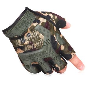 Half Finger Tactical Gloves Hard Knuckle Fingerless Outdoor Cycling Mountaineering Gloves Riding mountaineering breathable gloves