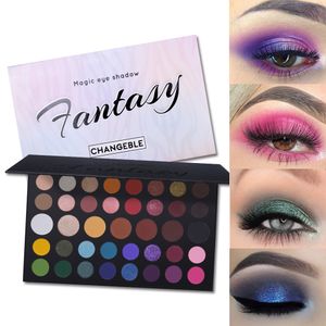 39 colori Nude Shimmer Matte Eyeshadow Palette Glitter Metallic Makeup Natural Brilliant Beauty Eye Shadow Kit