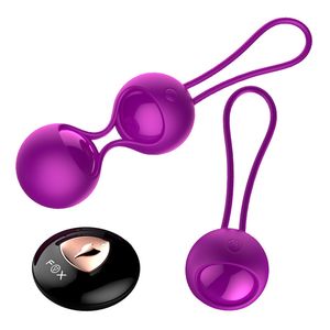 FOX Remote Control Smart Touch Vibrators Kegel Exercise Ben Wa Balls Vaginal Trainer Vibrating Egg Vibrador Sex Toys for Woman S18101905