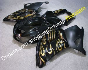 ZX-14R ZX 14R Kawasaki ZX14R 용 페어링 2006 2007 2008 2009 2010 2011 Golden Flame 오토바이 페어링 (사출 성형)