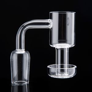 Quartz acessórios para fumar terp vácuo banger desleeless unha 10mm 14mm macho 18mm para plataformas de óleo bongos de vidro Dab Rig 633