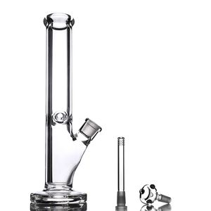 9 mm dicke Glas-Wasserbong-Wasserpfeifen gerade 18 14 12 Zoll mit Elefantengelenk Super Pfeifenbongs Big Dab Rig