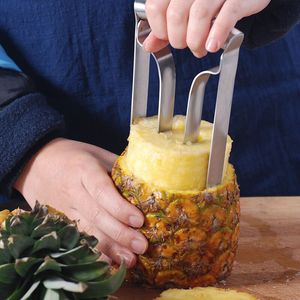 Stainless Steel Pineapple Corer Peeler Stem Core Remover Pineapple Peeler Slicer Cutter Fruit Kitchen Tool Wholesale