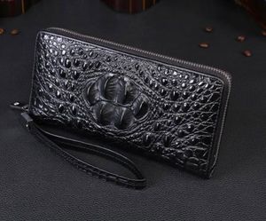 Men Leather Wallets Long Clutches 21x10.5x3cm 4 layers pockets inner multi cards slots Luxury business handbags