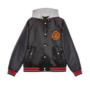 Fashion-Stripes Jackets Applique Logo Embroidery Casual Coats Men Women Sports Outerwear Fashion Black And Light Grey Two Style HFHLJK007