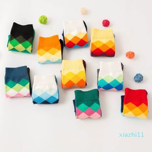 fashion-Male Tide Brand men cotton Socks Gradient Color summer Style long wedding sock Men's Knee High Business Socks man sox