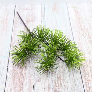 5pcs в серию DIY Зеленый Европейский Искусственный Cypress завод Мини хвойное Свадебный цветок Цветоводство Рождество дома Декоративные цветы