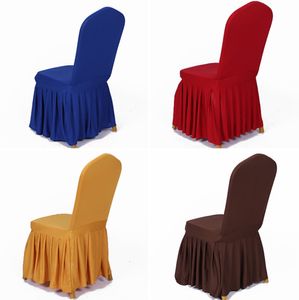 Sundress Chair Covers Elastic Lycra Skirt Chair Covers Spandex Stretch Chair Cloth for Hotel Wedding Banquet Event