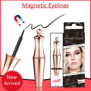 Manyetik Eyelashes Yanlış Kirpikler İçin Mıknatıs Göz Liner Kalıcı Siyah Manyetik Eyeliner su geçirmez Hızlı Kuru Likit Eyeliner Uzun