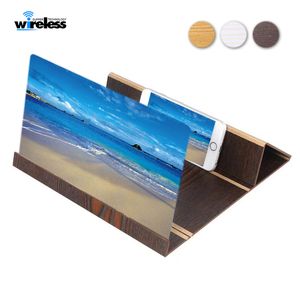 Wholesale screen movies for sale - Group buy 12inch HD Screen Magnifier D Cell Phone Movies Amplifier Wood Grain with Foldable Holder Stand for iPhone XS MAX XR Samsung S9 Note9