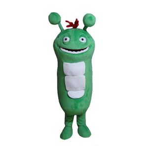 2019 Rabat Factory Sprzedaż niestandardowe zielone błędy owady maskotki kostium wielkości dorosłych kostium z wentylatora wewnątrz głowy do reklamy handlowej