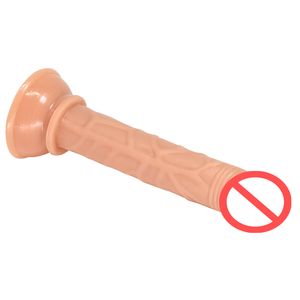 Kleiner realistischer Dildo-Massagegerät, flexibler Analgurt, Mini-Penis, starker Saugnapf, kein Vibrator, Silikon, G-Punkt, Sexspielzeug für Frauen