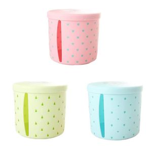 1pcs Removable Plastic Cute Tissue Box Holder Storage Organizer Round Toilet Bathroom Waterproof Paper Storage Rack Container