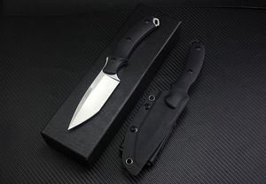 New Arrival Outdoor Survival Straight Knife D2 Satin / Black Stone Wash Tanto Blade Black G10 Full Tang Handle With Kydex