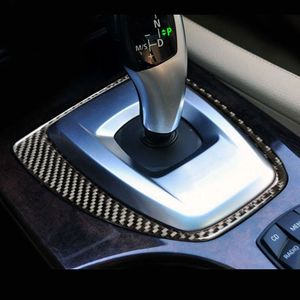 Carbon Fiber Inner Gear Shift Box Panel Frame Stickers Gear Knob Cover Trim Decoration sticker for BMW 5 series E60 F10 G30 Accessories