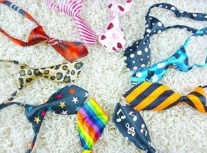 50pcs Factory Sale New Pet Elastic Neckties Tie Bow Pet Tie Dog Pet Clothes Cat Dog Ties BOWS TI #P10