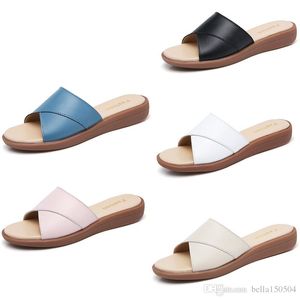 mulheres marca quente Praia de slides Sandals Scuffs Chinelos feminina Branco azul moda praia slip-no luxo sandálias de grife dos falhanços