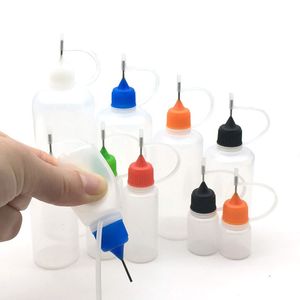 5pcs 3 5 10 15 20 30 50 60 100 120ml Plastic Squeezable Needle Bottles Eye Liquid Dropper Sample Eyes Drop Refillable Bottle