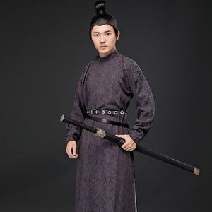 ocasional das artes marciais cosplay algodão cânhamo Hanfu trupe formal dos homens antigo Cinema e Televisão da Dinastia Tang estágio desempenho traje chinês