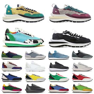 2020 sacai x vaporwaffle grosso Dunky all'alba ldv cialda all'aperto scarpe uomini donne scarpe da corsa bianche di nylon di pino verde mens allenatori sportivi scarpe da