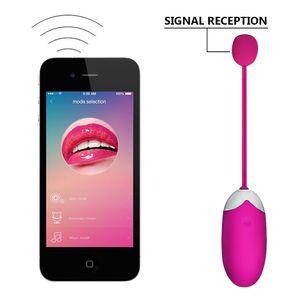 Drahtlose Fernbedienung Vagina Ball APP Bluetooth Steuerung Silikon Multispeed Vibrator Sexspielzeug für Frauen USB wiederaufladbare Erwachsene Produkt Y200616