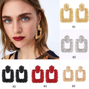 Women's Geometric Metal Dangle Earrings For Female Bohemian Hyperbolic Large Big Long Statement Drop Earrings Jewelry Gift